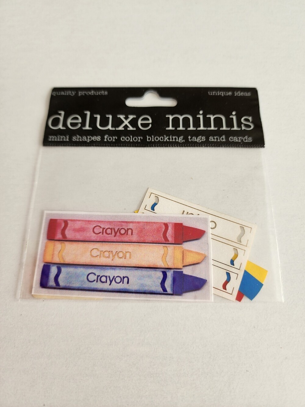 Crayons - Die Cut Laser Cut New - Deluxe Mini Cuts Scrapbooking - Retired #23